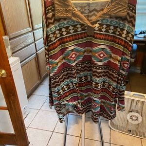 Indian Print Sweater